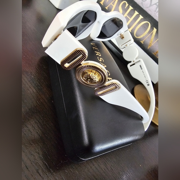 Versace Ivory Sunglasses with Grey Lenses - Picture 3 of 7